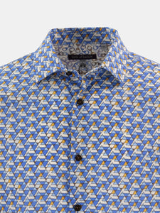 Nigel Triangles Blue Shirt