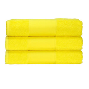 A&R Towels Print-Me Hand Towel (Bright Yellow) (One Size)