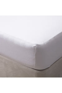 Belledorm Jersey Cotton Deep Fitted Sheet (White) (Narrow Full) (UK - Narrow Double)