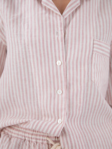 Naya Striped Linen Pajama Set