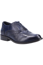 Load image into Gallery viewer, Womens/Ladies Natalie Lace Up Leather Brogue Shoe - Navy