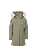 Load image into Gallery viewer, Childrens Girls Fame Waterproof Parka Jacket - Moss