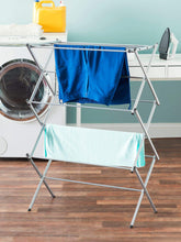 Load image into Gallery viewer, Sunbeam 3 Tier Rust-Proof Enamel Coated Steel Collapsible Clothes Drying Rack, Grey