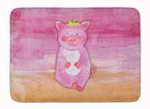 Load image into Gallery viewer, 19 in x 27 in Pig Watercolor Machine Washable Memory Foam Mat