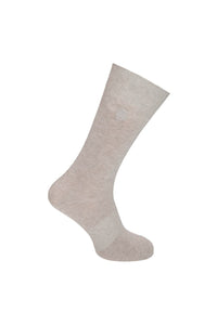 Timberland Mens Cotton Flat Knit Long Socks (Beige)