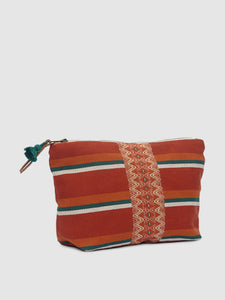 Ginger Stripes Cristina Cosmetic Pouch