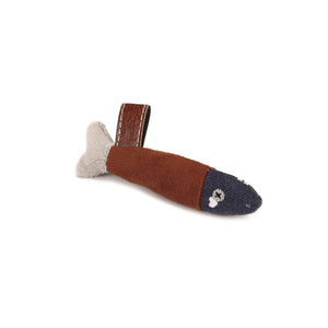 Designed By Lotte Textile Fish Cat Toy (Brown/Blue/Grey) (One Size)