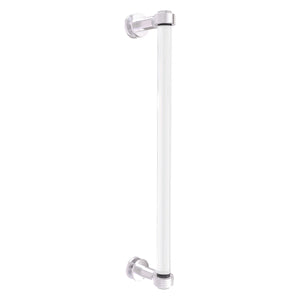 Allied Brass Clearview Collection 8 Inch Single Side Shower Door Pull with Grooved Accents