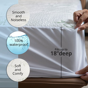 Bamboo Waterproof Mattress Protector, Full