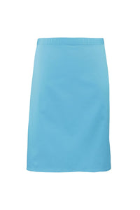 Ladies/Womens Mid-Length Apron (Pack of 2) (Turquoise) (One Size)