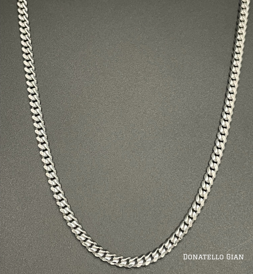 Sterling Silver 925 Miami Cuban Link Chain 4MM, 16